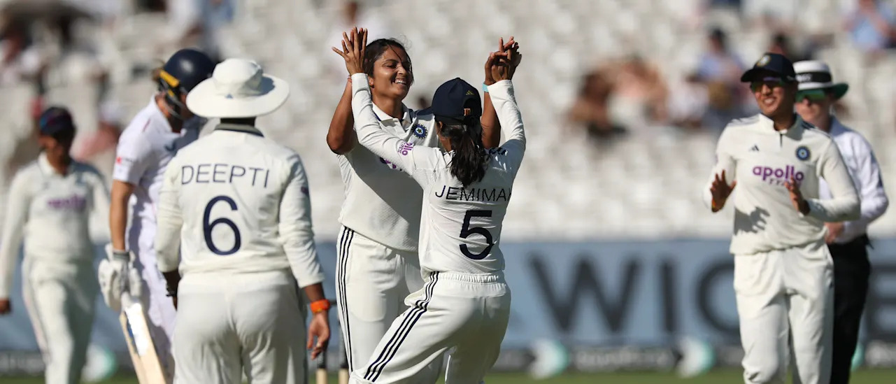 India women lord it over England