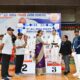 Dr A Sonibala Devi giviing the medals to Judo winners