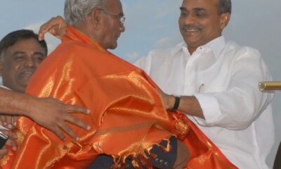 L Venkat Ram Reddy with former CM YS Rajasekhar Reddy
