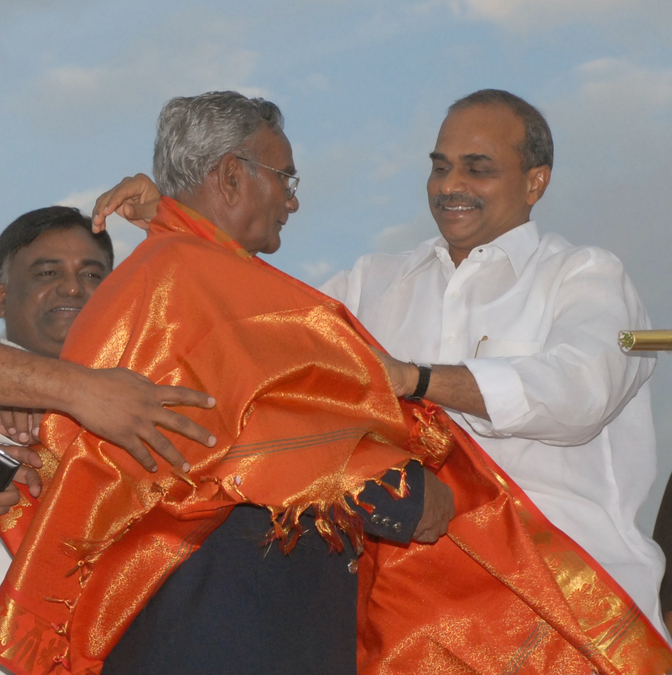 L Venkat Ram Reddy with former CM YS Rajasekhar Reddy