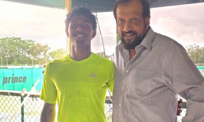 Lokesh Rahul with Imran Mirza