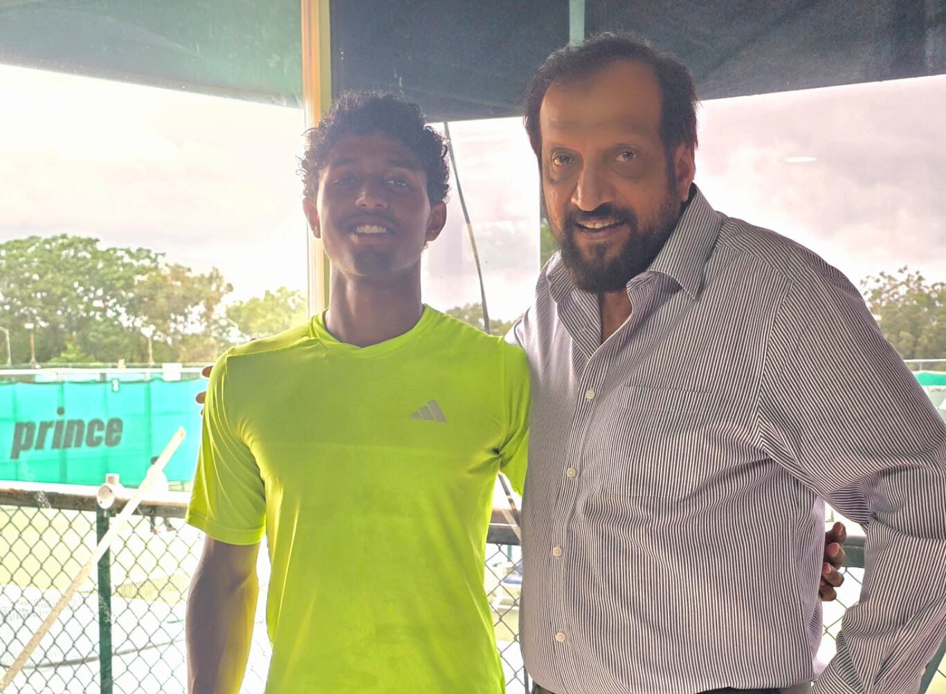 Lokesh Rahul with Imran Mirza