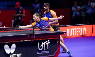 Reigning champions U Mumba's Manush Shah and Anna Hursey