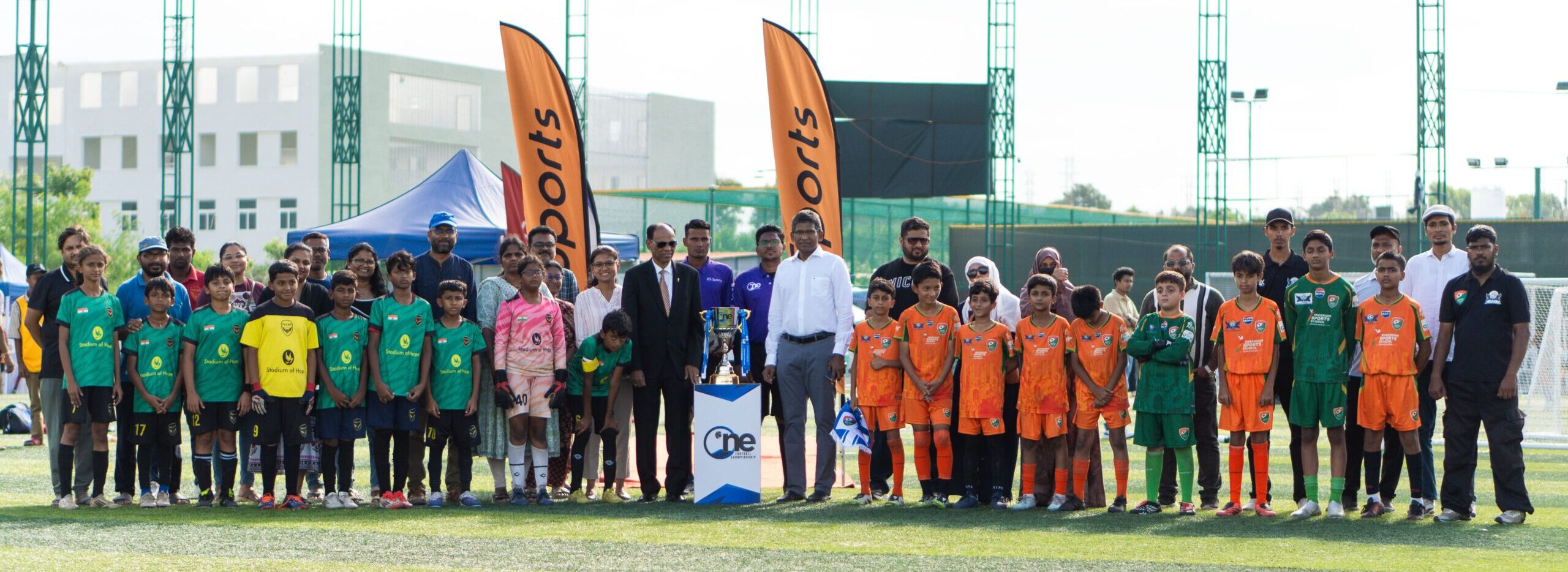 Zeil United FA won the Under-14 title at the One Football Hyderabad