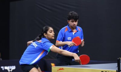 P B Abhinandh and Divyanshi Bhowmick
