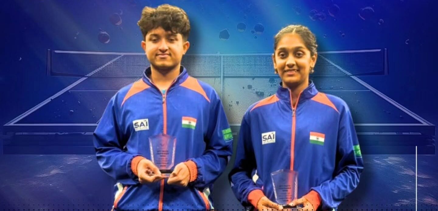 P B Abhinandh and Divyanshi Bhowmick