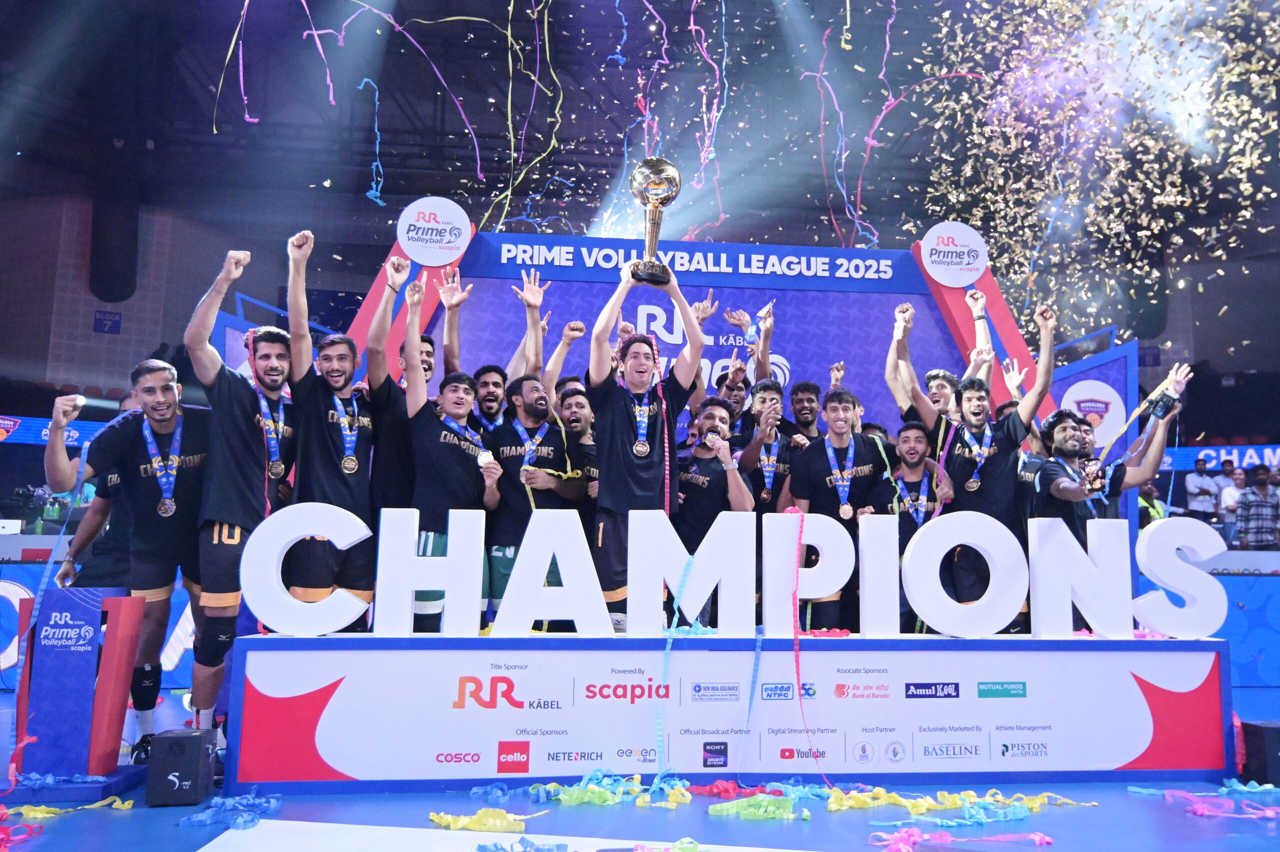 Prime Volleyball League Season 4 champions Bengaluru Torpedoes