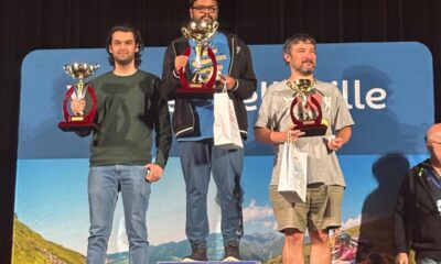 Rohith Krishna and Raja Rithvik on the podium
