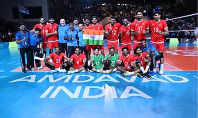 Indian volleyball team won the bronze in Ahmedabad
