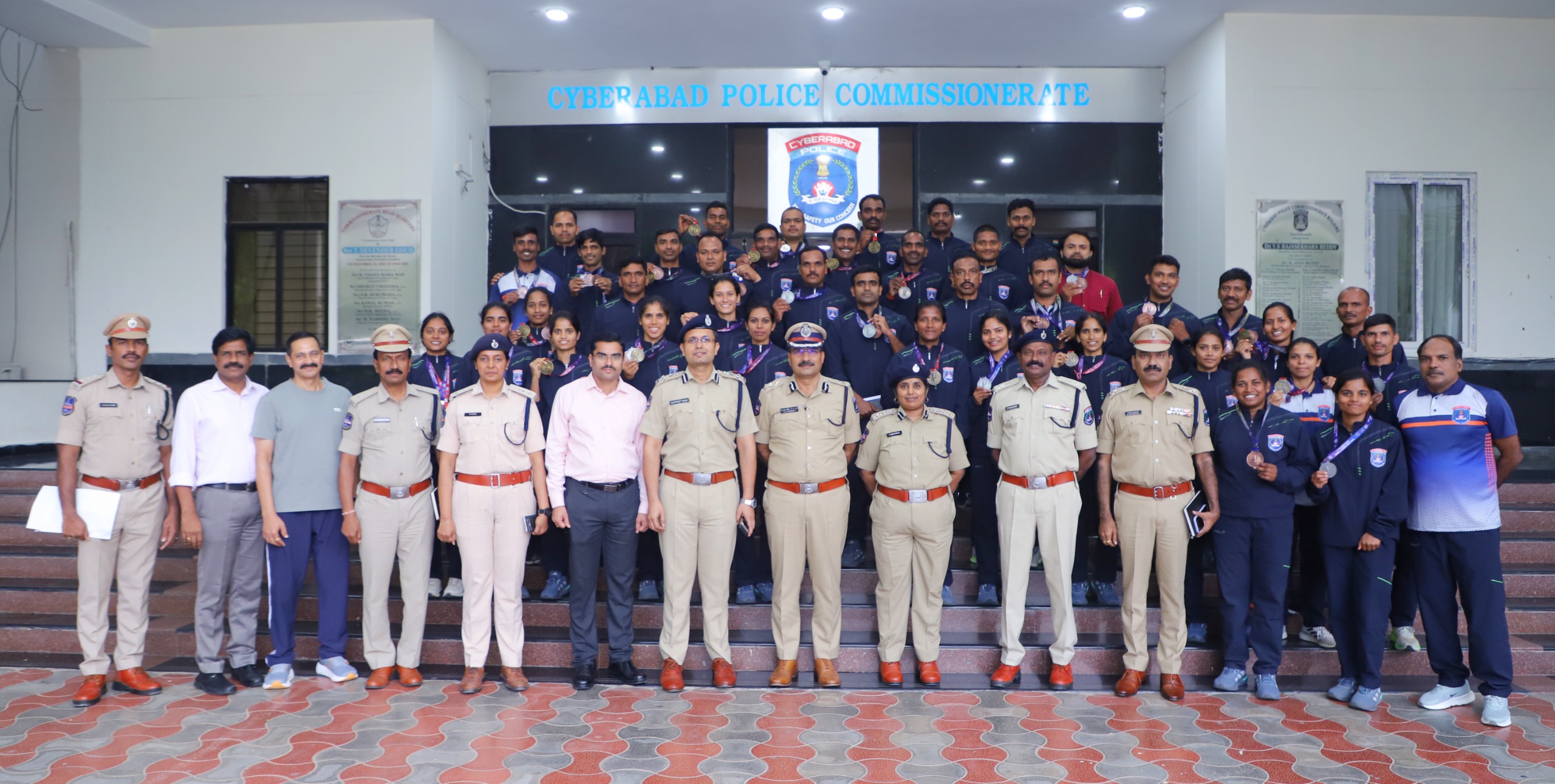 Cyberabad Police win 37 medals at 5th Telangana Police Games & Sports meet