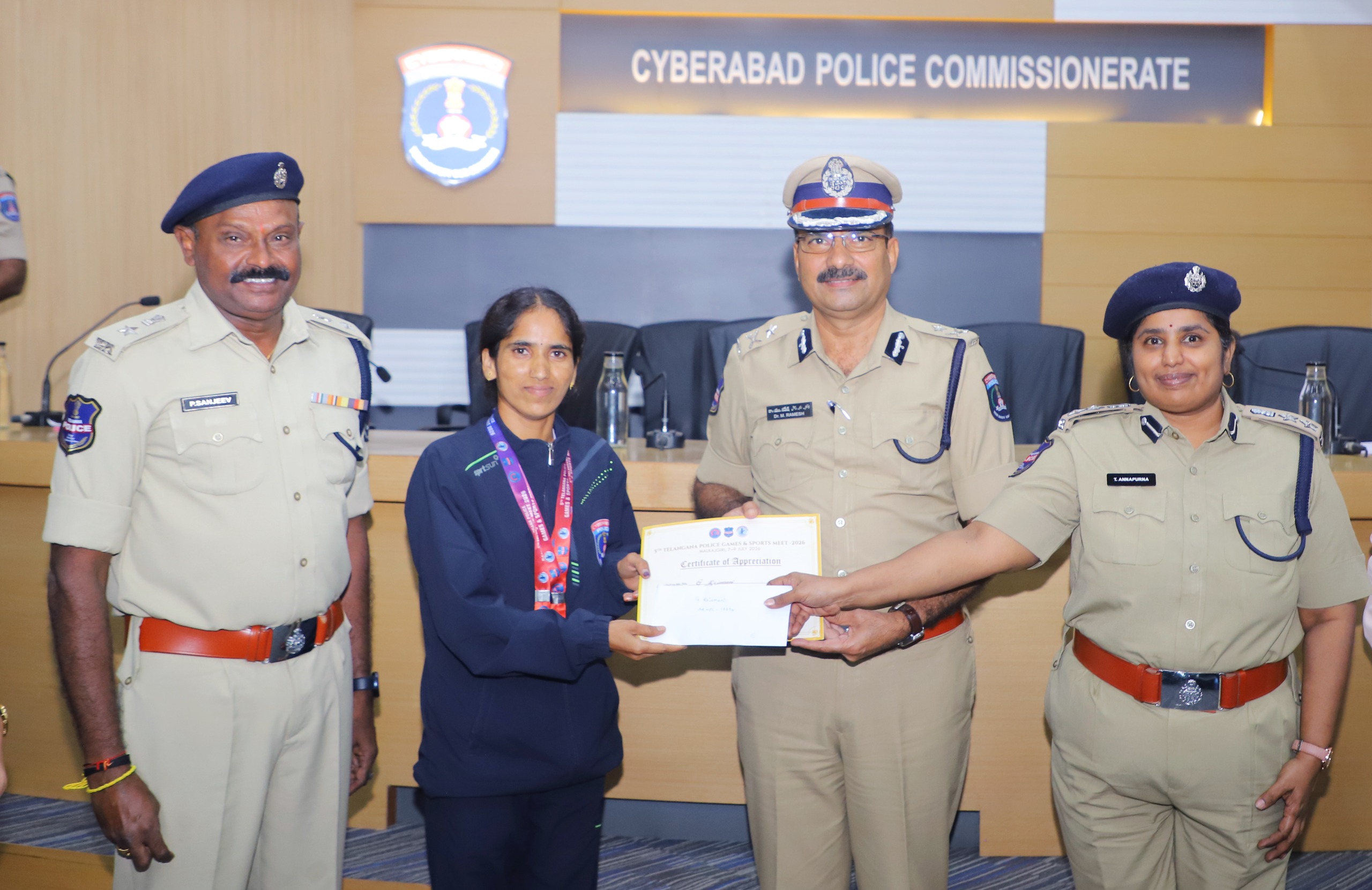 Cyberabad Police win 37 medals at 5th Telangana Police Games & Sports meet