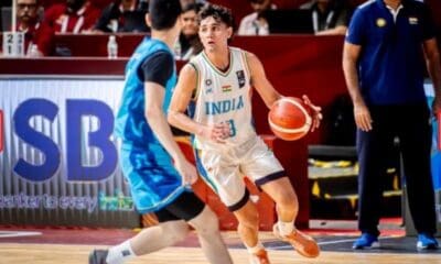 Shekhar Rathee of India in action against Kazakhstan