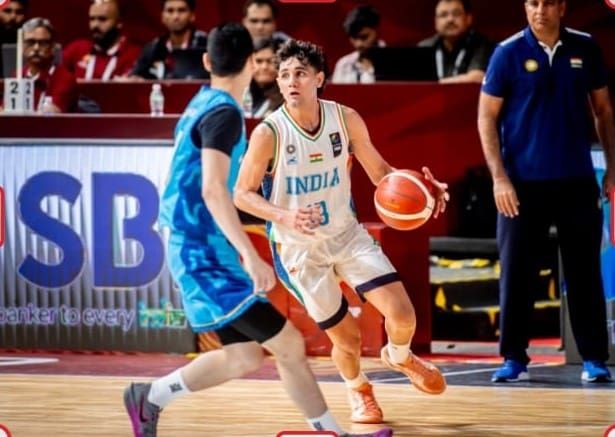 Shekhar Rathee of India in action against Kazakhstan