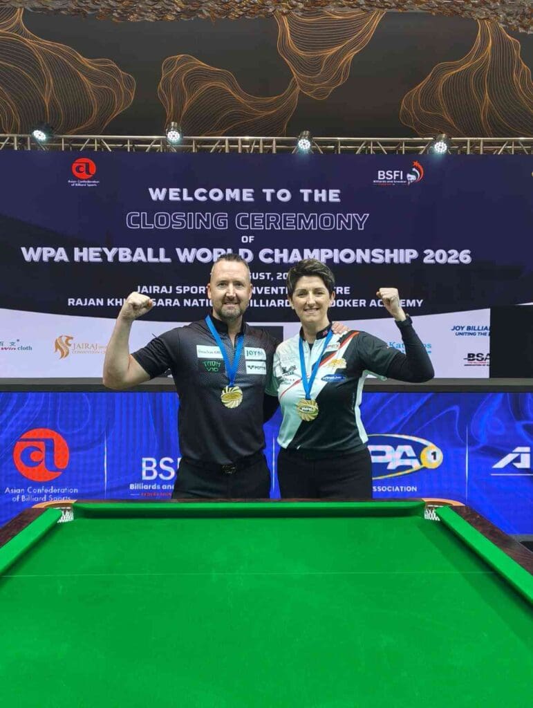 Gareth Potts (left) and Kelly Fisher
