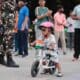 A young cyclist at the 86th Fit India Sundays on Cycle in Delhi