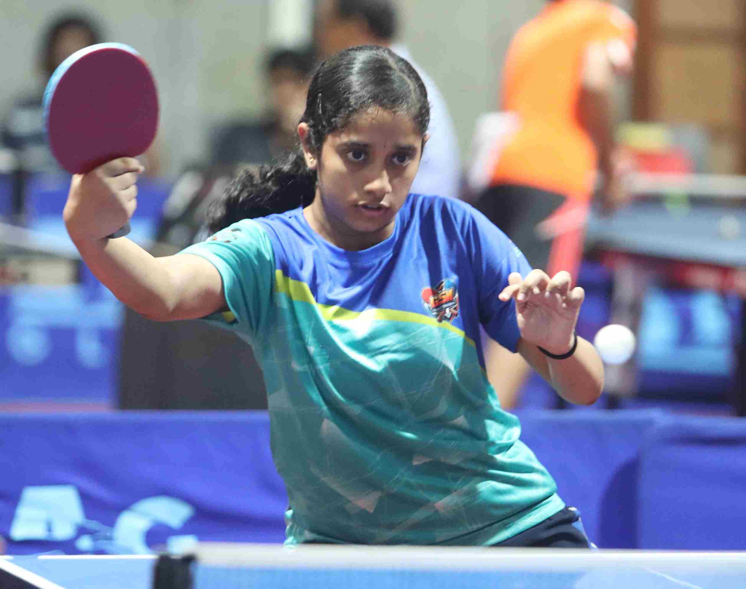 B Srividya (GSM) beat N Smitha (GSM) 3-1