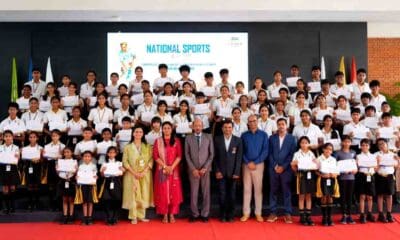 Shabbir Ali at the Gaudium School's National Sports Day