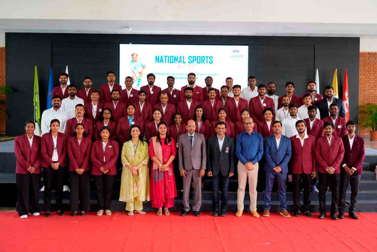 Shabbir Ali at the Gaudium School's National Sports Day