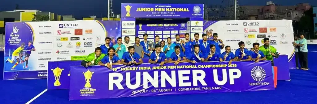 Madhya Pradesh were runners-up at the Junior Men's National Hockey Championship
