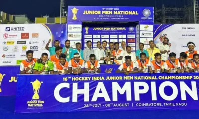 Odisha won the Junior Men's National Hockey Championship