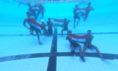 Independence Day celebrations by SATG swimmers
