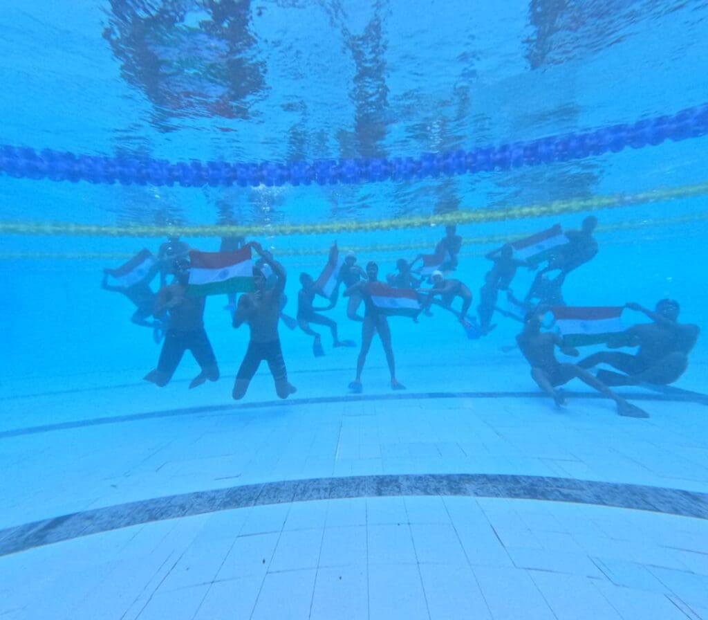 Independence Day celebrations by SATG swimmers