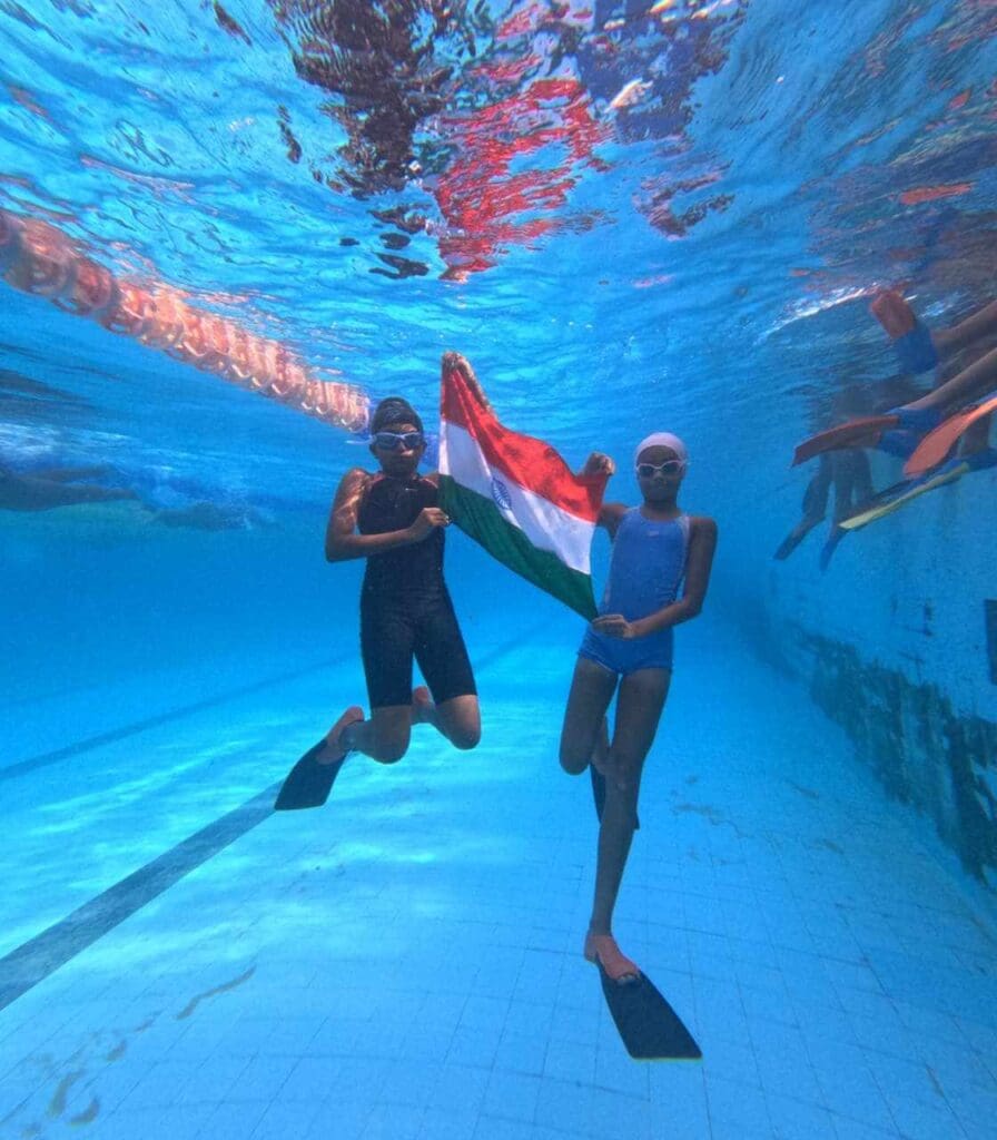 Independence Day celebrations by SATG swimmers