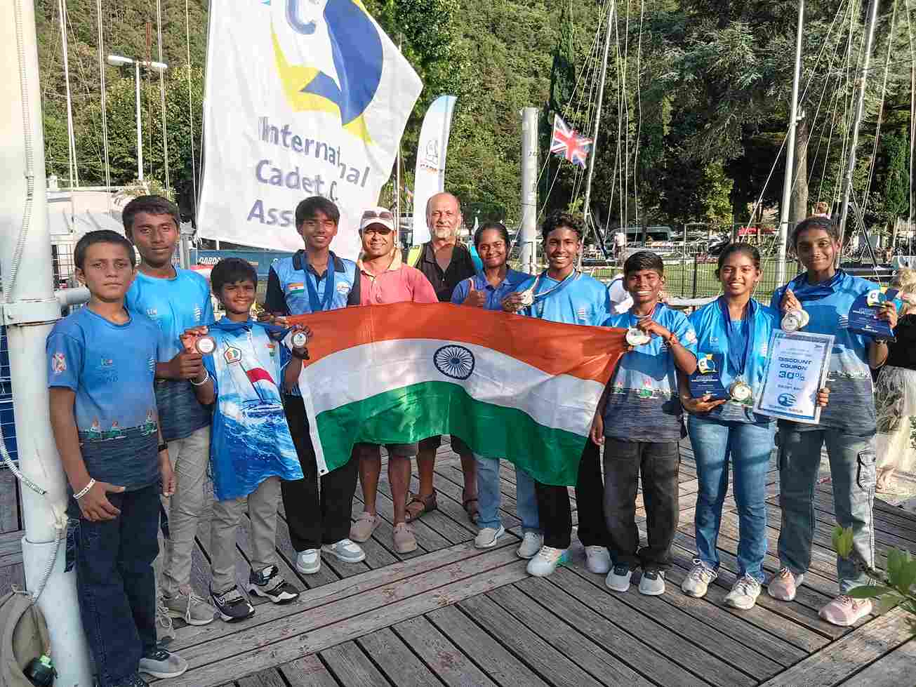 The victorious Telangana contingent with Suheim Sheikh