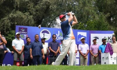 Ceremonial tee-off by J&K CM Omar Abdullah at the J&K Open