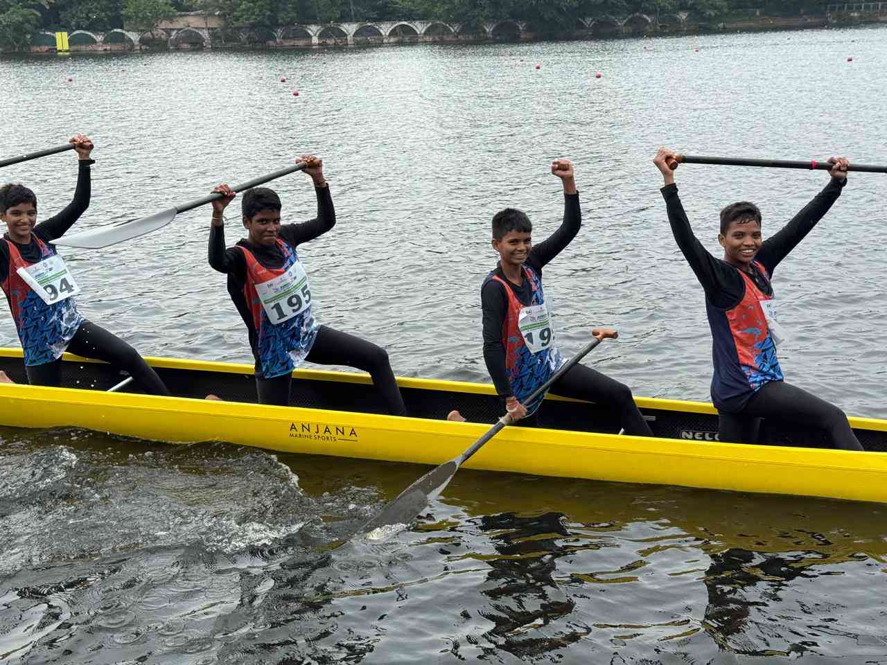Telangana Canoe Sprint team