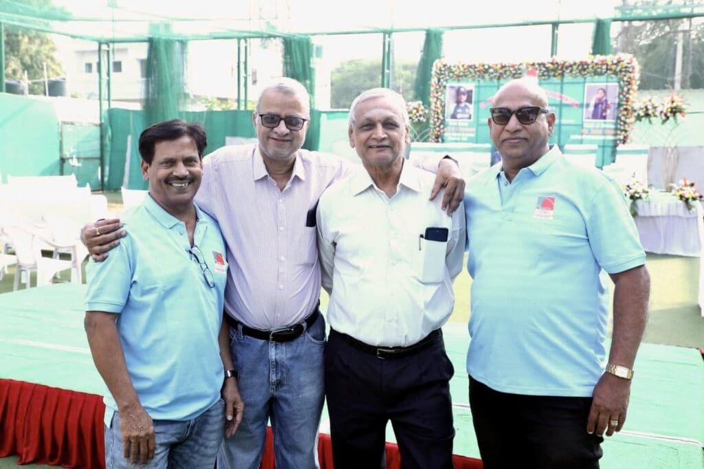 Noel Carr with P Jyothi Prasad and RSR Murthy