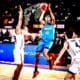 Piyush Choudhary of India in action against Japan