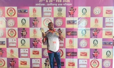 Ragula Naresh Yadav of Secunderabad HO had won the gold medal at the 1st All India Postal Para games