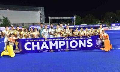 Haryana won the final of the Junior Women's national Championship
