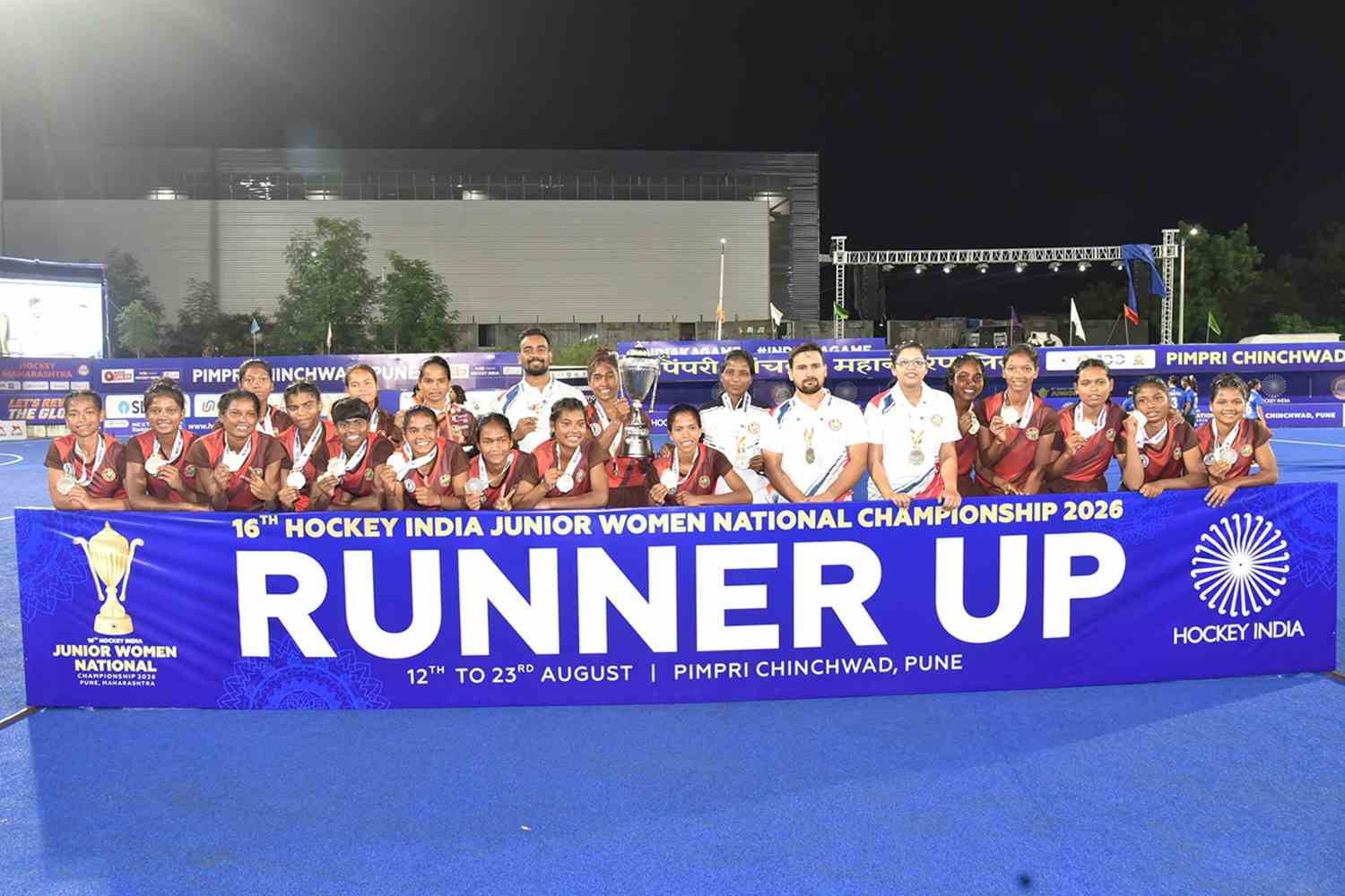 Jharkhand finished runners-up at the Junior Women's national Championship