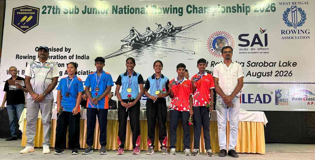 Telangana rowers’ bag six medals at sub jr nationals