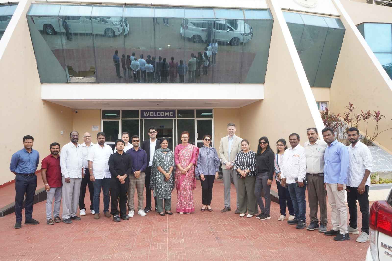 USA consulate officials with SATG MD Dr A Sonibala Devi and others