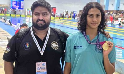 Shivani Karra and coach Ayush Yadav