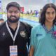 Shivani Karra and coach Ayush Yadav