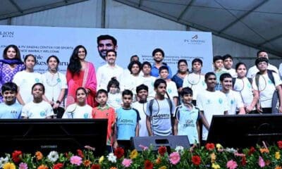 Nara Lokesh lays foundation stone for PV Sindhu Center for Sports Excellence