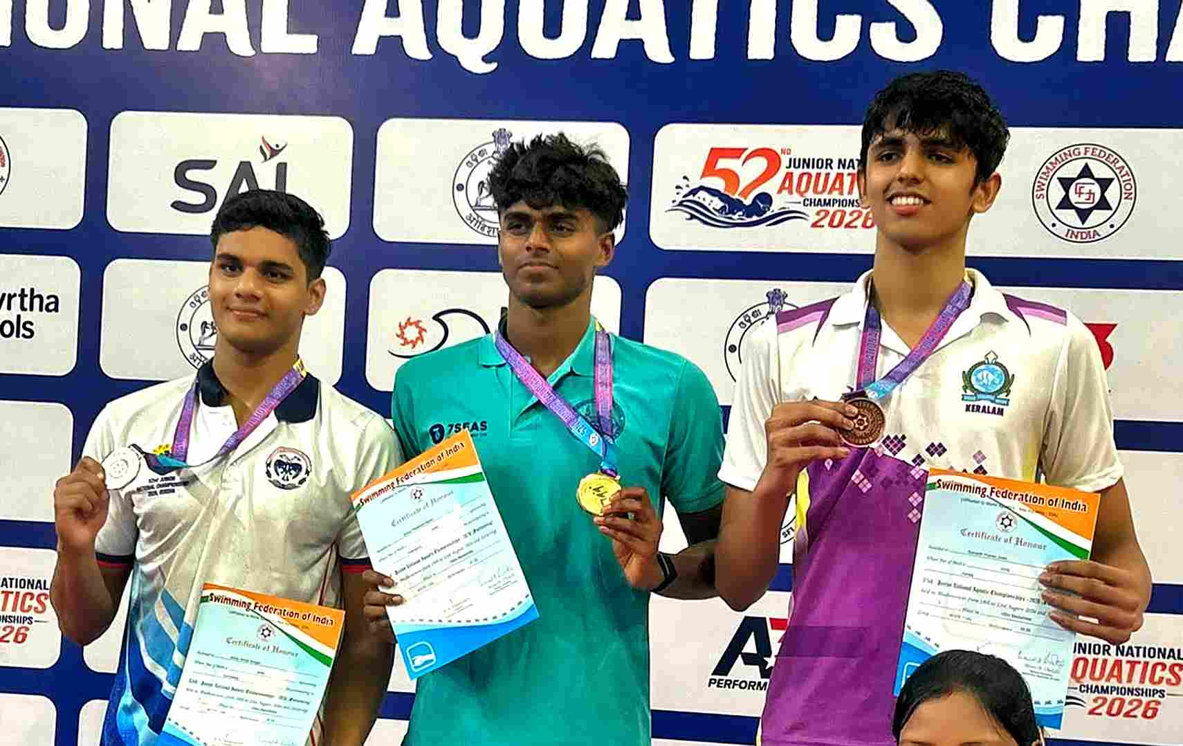 Suhas Preetham M bagged a gold medal