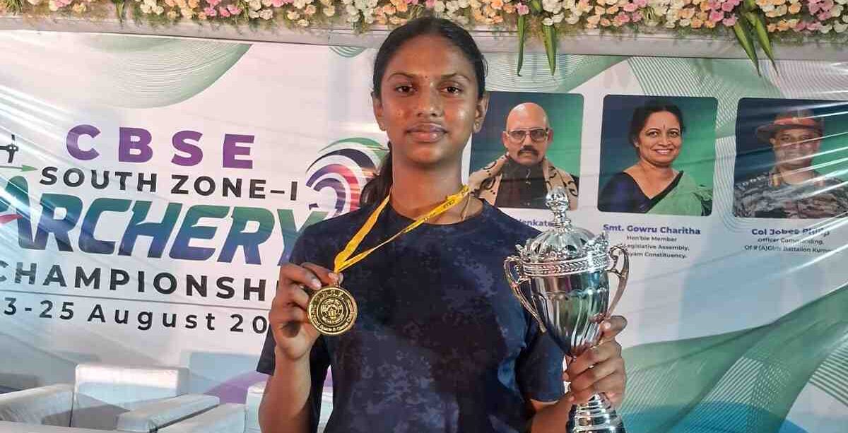Veeravalli Joshitha wins U-19 archery gold