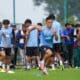 Bengaluru FC's Sunil Chhetri at a training session