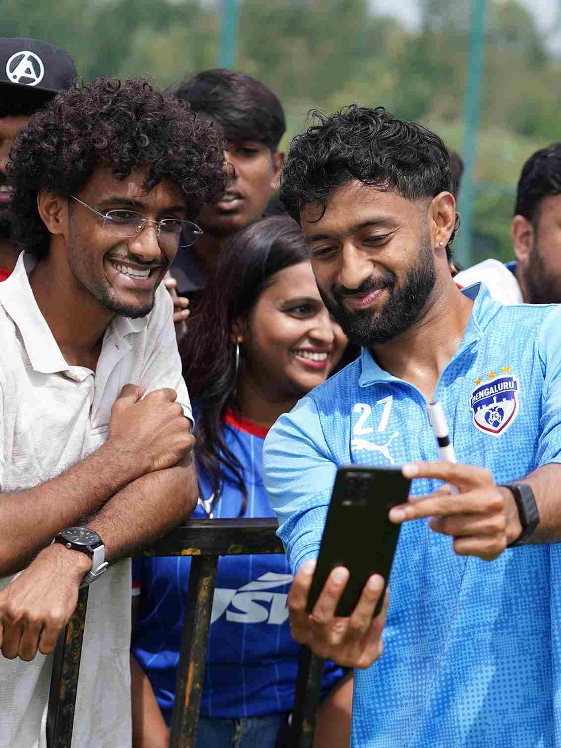 Fans at BFC training