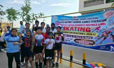Bharatiya Vidya Bhavan skaters hog the limelight with a rich haul of medals