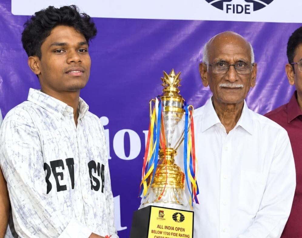 Rajkumar won the chess title at the 6th Nagpur All India Fide-rated below 1700 chess tourney