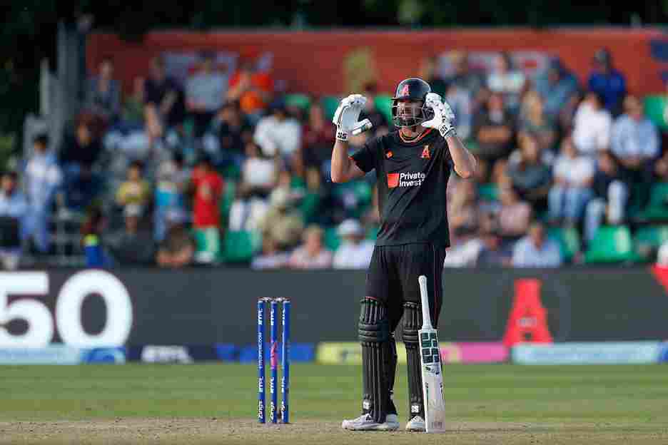 Tim David hit an unbeaten half-century in Amsterdam Flames win over Rotterdam Dockers
