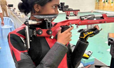 HPS (Begumpet) lass Eeshithva Telu shoots down two silver medals at the IPSC Nationals 2026