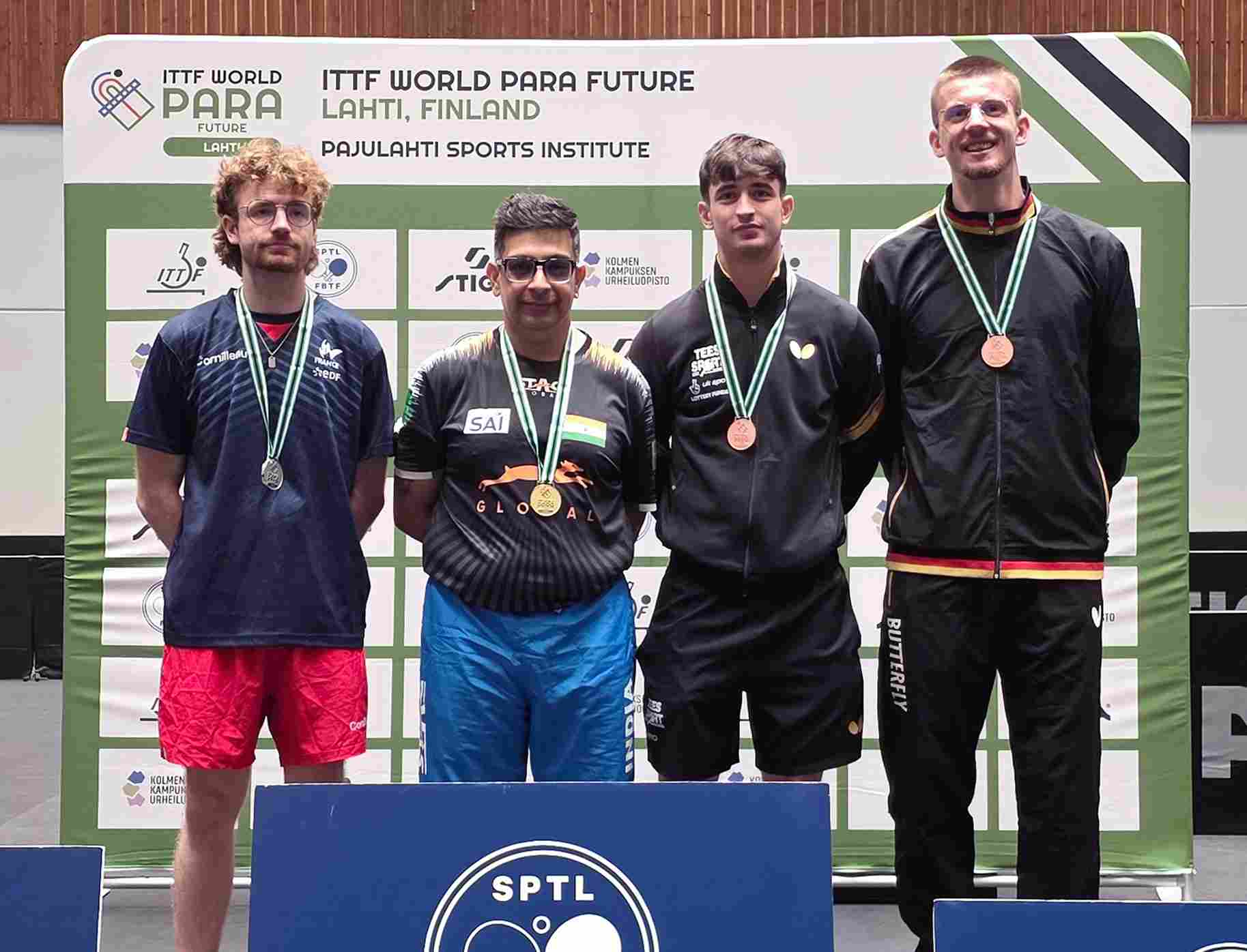 Hitesh Dolwani downs Cigolloti Julien to win ITTF World Para Future title in Finland