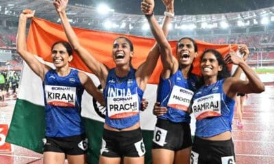India women’s 4x400m relay team ends gold wait; Gulveer Singh completes hat-trick